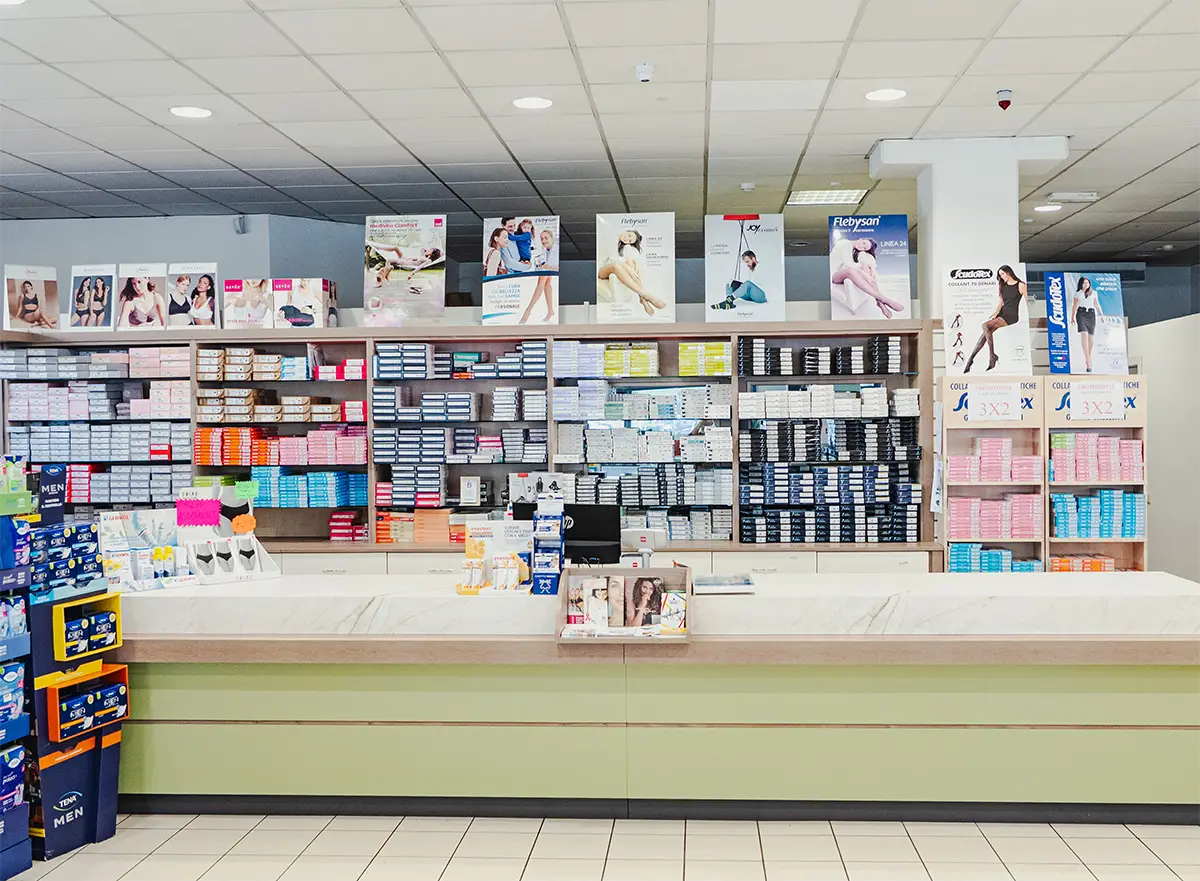 ortopedia sanitaria interno bancone